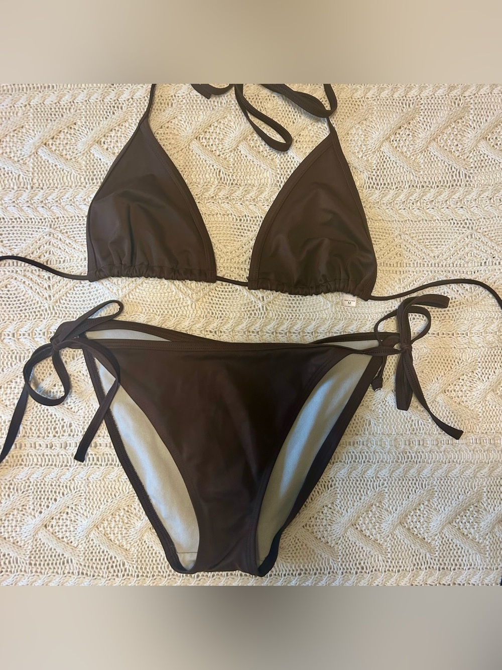 Victoria’s Secret Brown Triangle Bikini Set